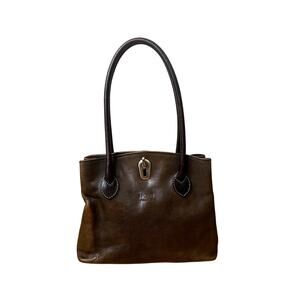 Vintage | PONTI Firenze Italian Brown Leather Shoulder Bag
